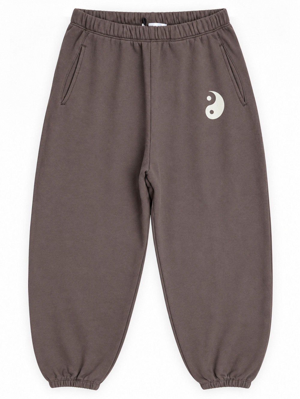Spiritual Gangster Yin Yang Sol Sweatpants Womens XL Dark Brown NWT